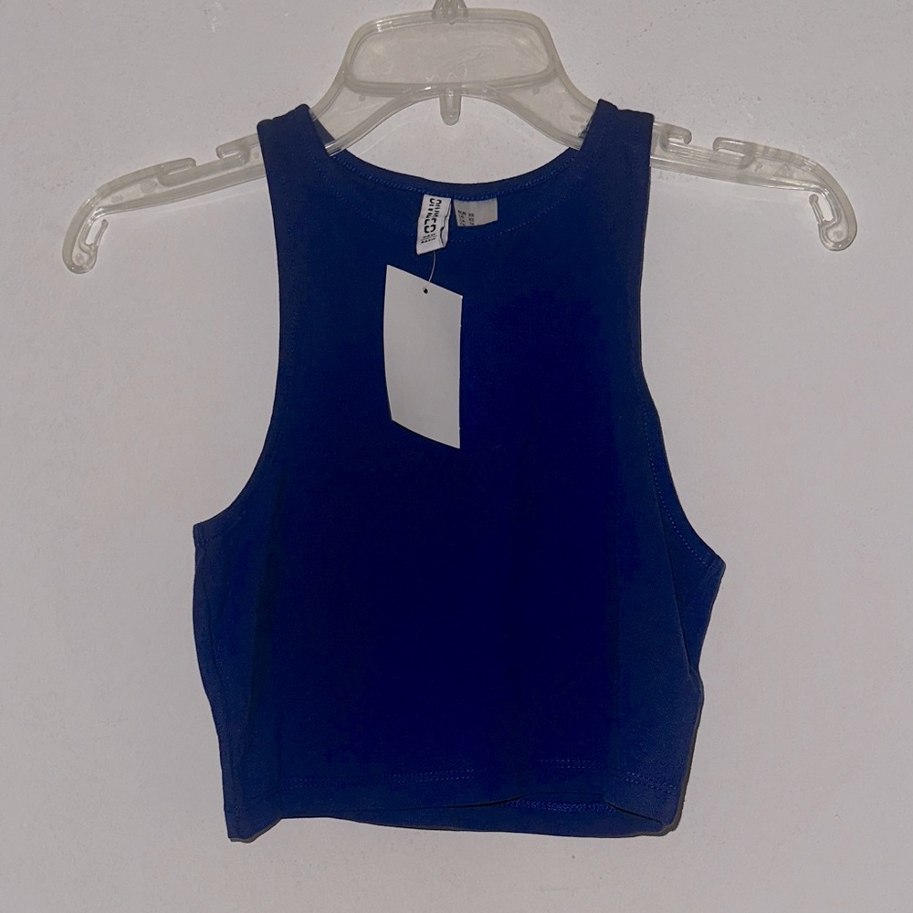Blue Crop Top